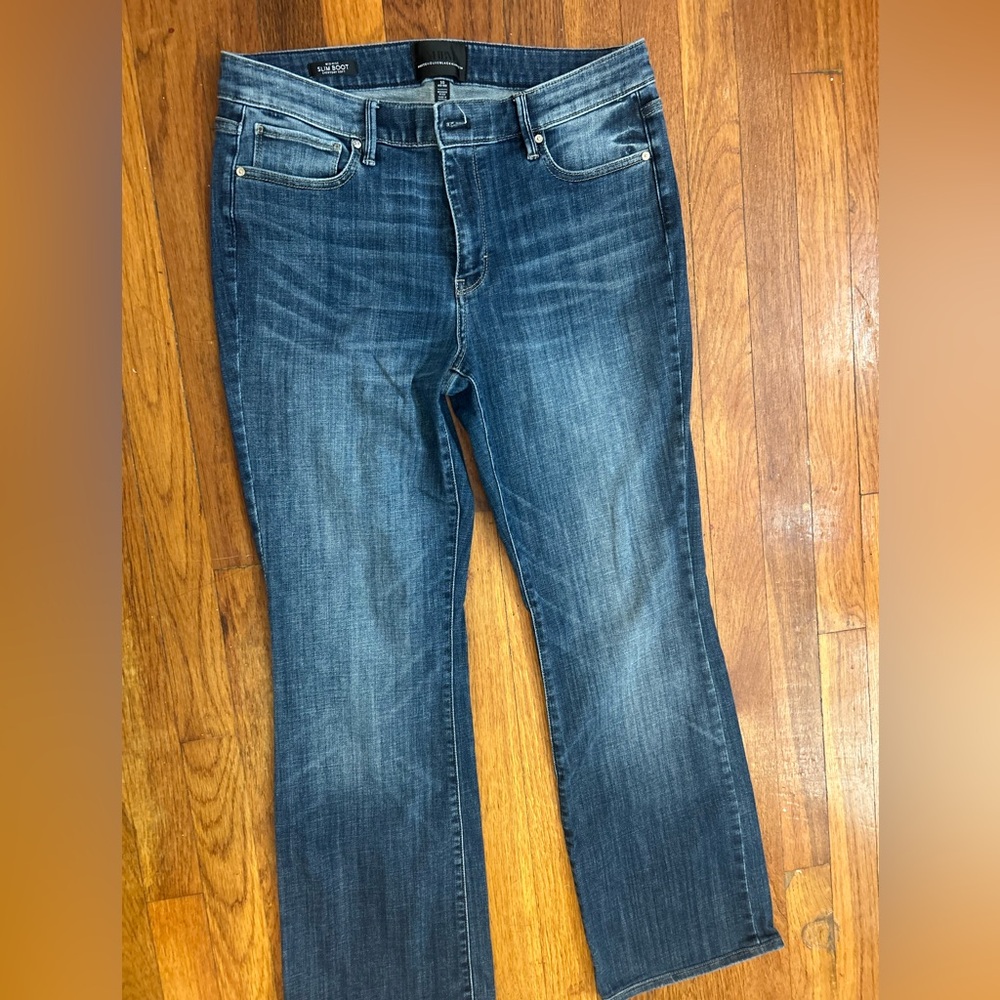White House Black Market Blue Straight Leg Jeans (size 10 - short)